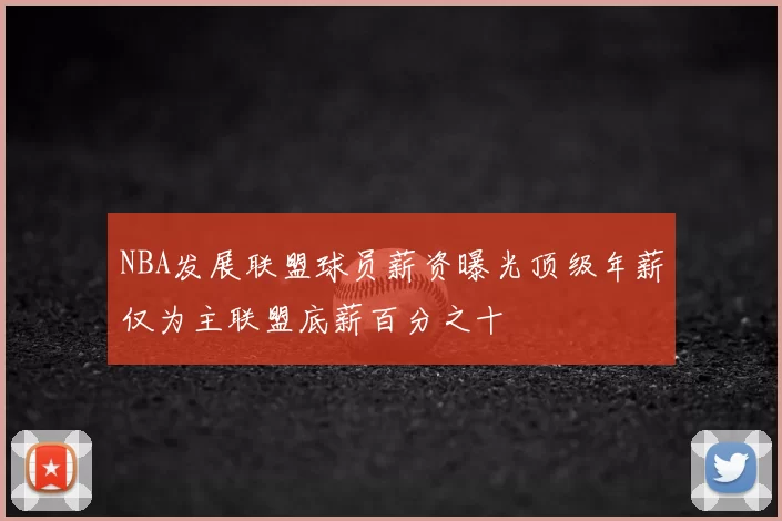 NBA发展联盟球员薪资曝光顶级年薪仅为主联盟底薪百分之十