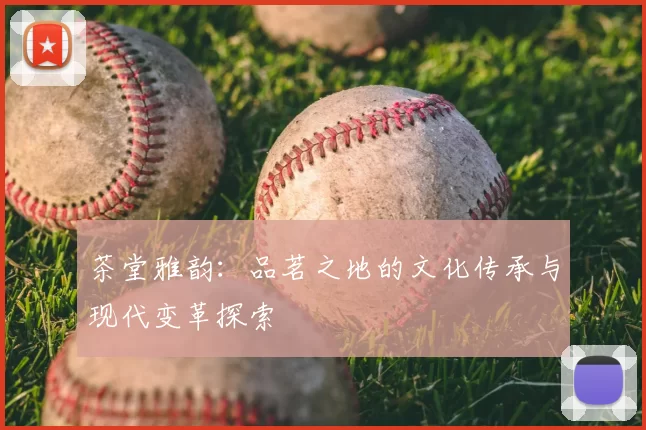 茶堂雅韵:品茗之地的文化传承与现代变革探索
