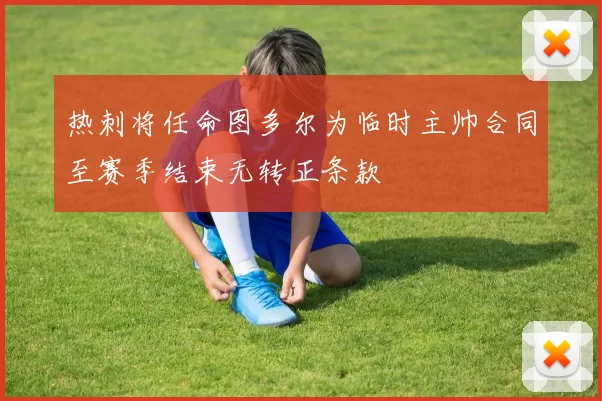 热刺将任命图多尔为临时主帅合同至赛季结束无转正条款