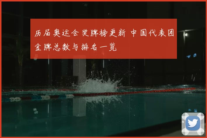 历届奥运会奖牌榜更新 中国代表团金牌总数与排名一览