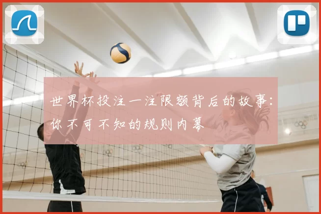 世界杯投注一注限额背后的故事:你不可不知的规则内幕